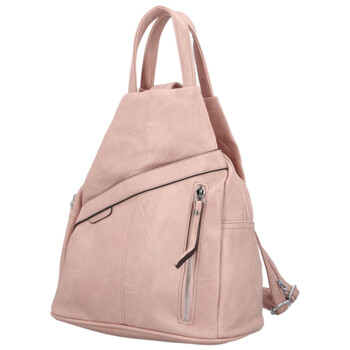 Dámský městský batoh světle růžový - Firenze Jakey