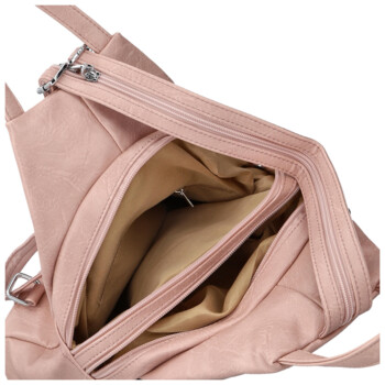 Dámský městský batoh světle růžový - Firenze Jakey