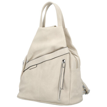 Dámský městský batoh béžový - Firenze Jakey