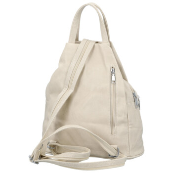 Dámský městský batoh béžový - Firenze Jakey