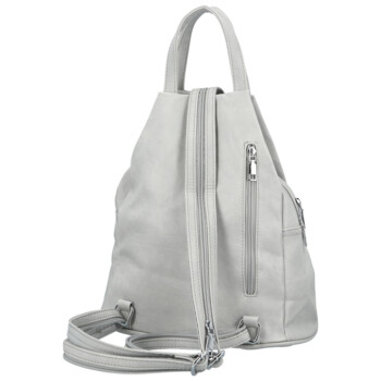 Dámský městský batoh světle šedý - Firenze Jakey