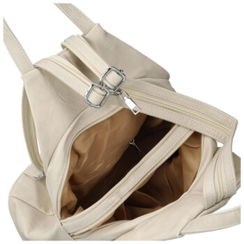 Dámský městský batoh béžový - Firenze Makial