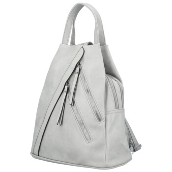 Dámský městský batoh světle šedý - Firenze Makial