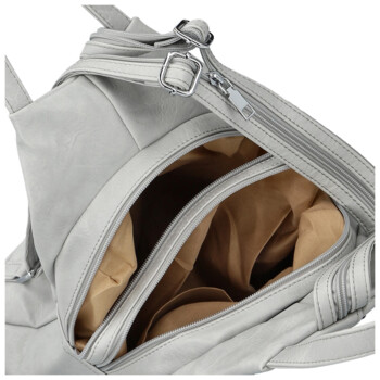 Dámský městský batoh světle šedý - Firenze Makial