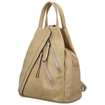 Dámský městský batoh pískově hnědý - Firenze Makial