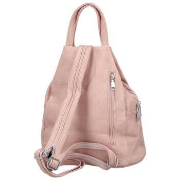 Dámský městský batoh světle růžový - Firenze Makial