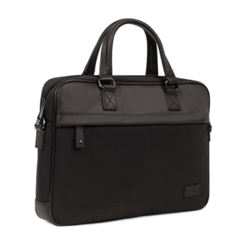 Pánská business taška na notebook tmavě hnědá - Fagola Clark