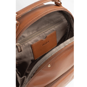 Dámský kožený batůžek světle hnědý - Fagola Familiar