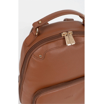Dámský kožený batůžek světle hnědý - Fagola Familiar