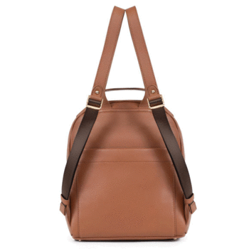 Dámský kožený batůžek světle hnědý - Fagola Familiar