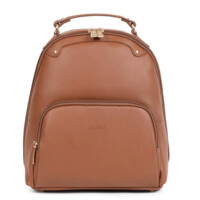 Dámský kožený batůžek světle hnědý - Fagola Familiar