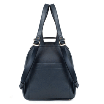 Dámský kožený batůžek tmavě modrý - Fagola Familiar