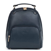 Dámský kožený batůžek tmavě modrý - Fagola Familiar