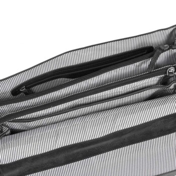 Pánská kožená aktovka černá - Justified Cornwall