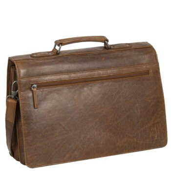 Pánská kožená aktovka hnědá - Justified Cornwall