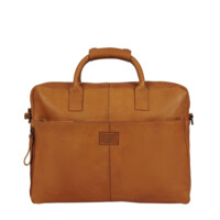 Pánská kožená brašna na notebook koňaková - Mustang William
