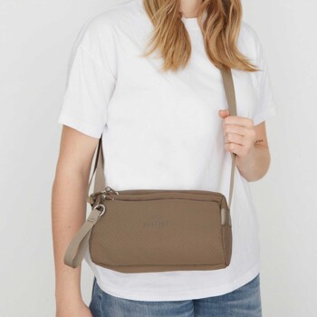 Dámská crossbody kabelka taupe - Mustang Felisha