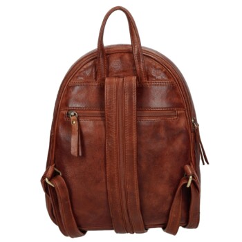 Dámský luxusní kožený batůžek hnědý - Enrico Benetti Broof