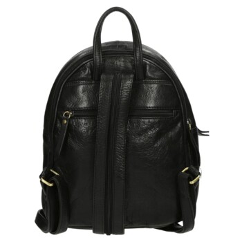 Dámský luxusní kožený batůžek černý - Enrico Benetti Broof