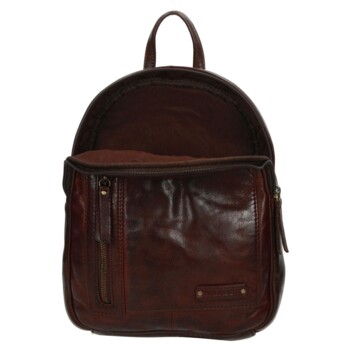 Dámský luxusní kožený batůžek tmavě hnědý - Enrico Benetti Broof