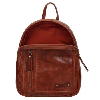 Dámský luxusní kožený batůžek hnědý - Enrico Benetti Broof