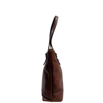 Dámská kožená kabelka přes rameno koňaková - Sendi Design Mortal