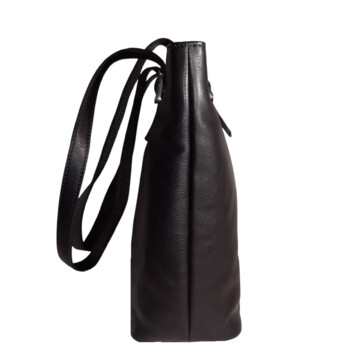 Dámská kožená kabelka přes rameno tmavě hnědá - Sendi Design Mortal