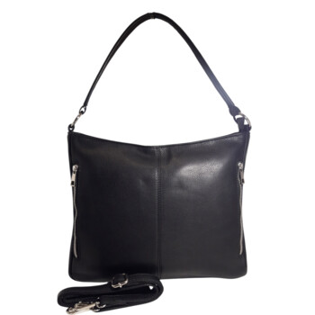 Dámská kožená kabelka přes rameno černá - Sendi Design Clare