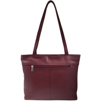 Dámská kožená kabelka přes rameno vínová - Sendi Design Doriane