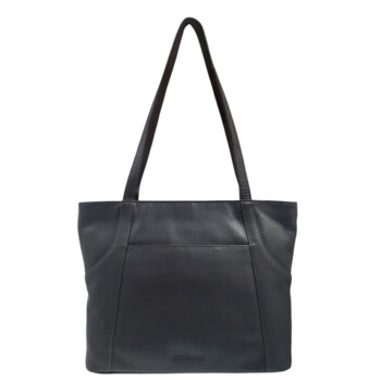 Dámská kožená kabelka přes rameno tmavě hnědá - Sendi Design Doriane