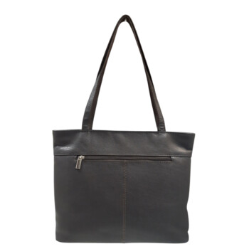 Dámská kožená kabelka přes rameno tmavě hnědá - Sendi Design Doriane