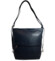 Dámská kožená kabelka batoh tmavě modrá - Sendi Design Maronol