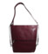 Dámská kožená kabelka batoh vínová - Sendi Design Maronol