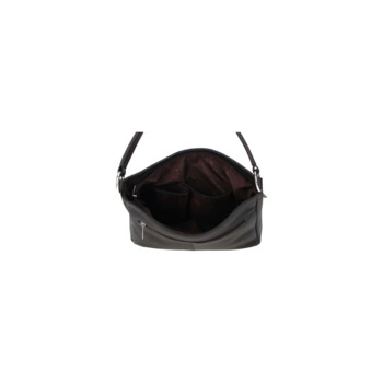 Dámská kožená kabelka přes rameno tmavě hnědá - Sendi Design Clare