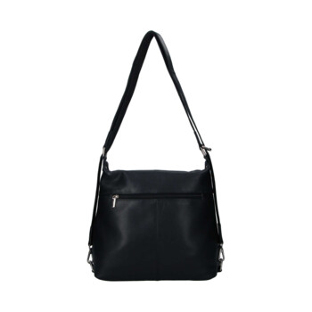 Dámská kožená kabelka batoh černá - Sendi Design Kirsen