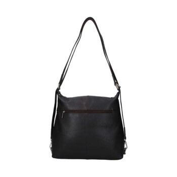 Dámská kožená kabelka batoh tmavě hnědá - Sendi Design Kirsen