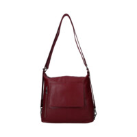 Dámská kožená kabelka batoh vínová - Sendi Design Kirsen
