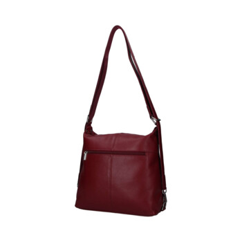 Dámská kožená kabelka batoh vínová - Sendi Design Kirsen
