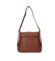 Dámská kožená kabelka batoh hnědá - Sendi Design Kirsen