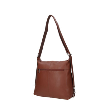 Dámská kožená kabelka batoh hnědá - Sendi Design Kirsen