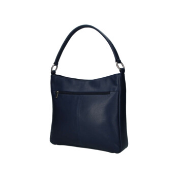 Dámská kožená kabelka přes rameno tmavě modrá - Sendi Design Clare