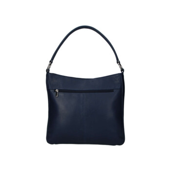 Dámská kožená kabelka přes rameno tmavě modrá - Sendi Design Clare