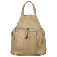 Dámský městský batoh tmavě béžový - Firenze Viva