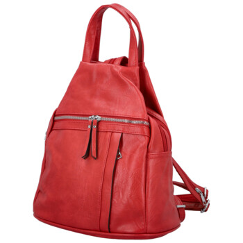 Dámský městský batoh červený - Firenze Viva