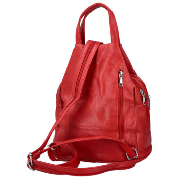 Dámský městský batoh červený - Firenze Viva