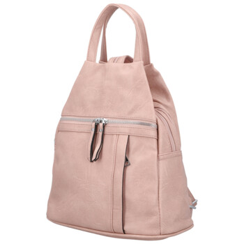 Dámský městský batoh světle růžový - Firenze Viva