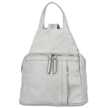 Dámský městský batoh světle šedý - Firenze Viva
