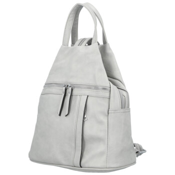Dámský městský batoh světle šedý - Firenze Viva