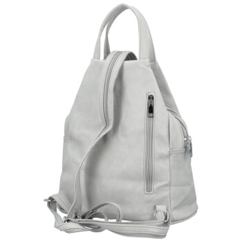 Dámský městský batoh světle šedý - Firenze Viva