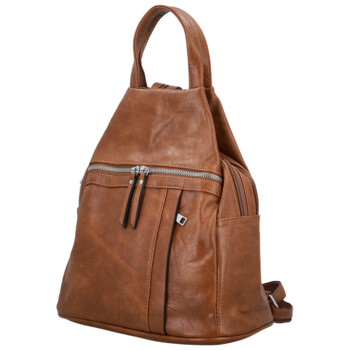 Dámský městský batoh hnědý - Firenze Viva